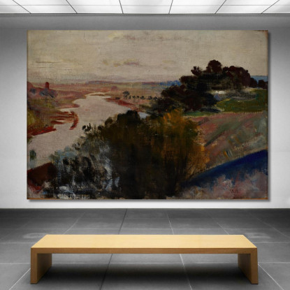 Paesaggio Alla Vistola Jacek Malczewski jml47 quadro stampato su tela