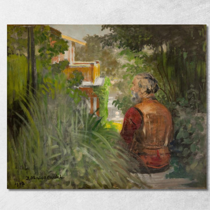 Paesaggio Con Un Palazzo Jacek Malczewski jml50 quadro stampato su tela