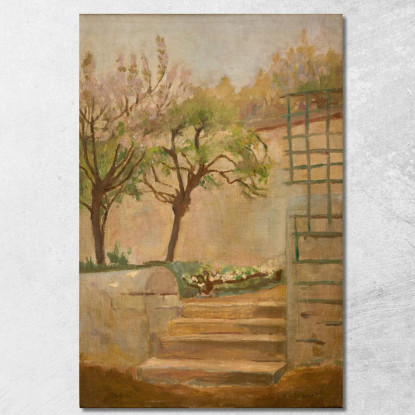 Paesaggio Con Piccole Scale Jacek Malczewski jml53 quadro stampato su tela