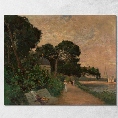 Paesaggio Jacek Malczewski jml55 quadro stampato su tela