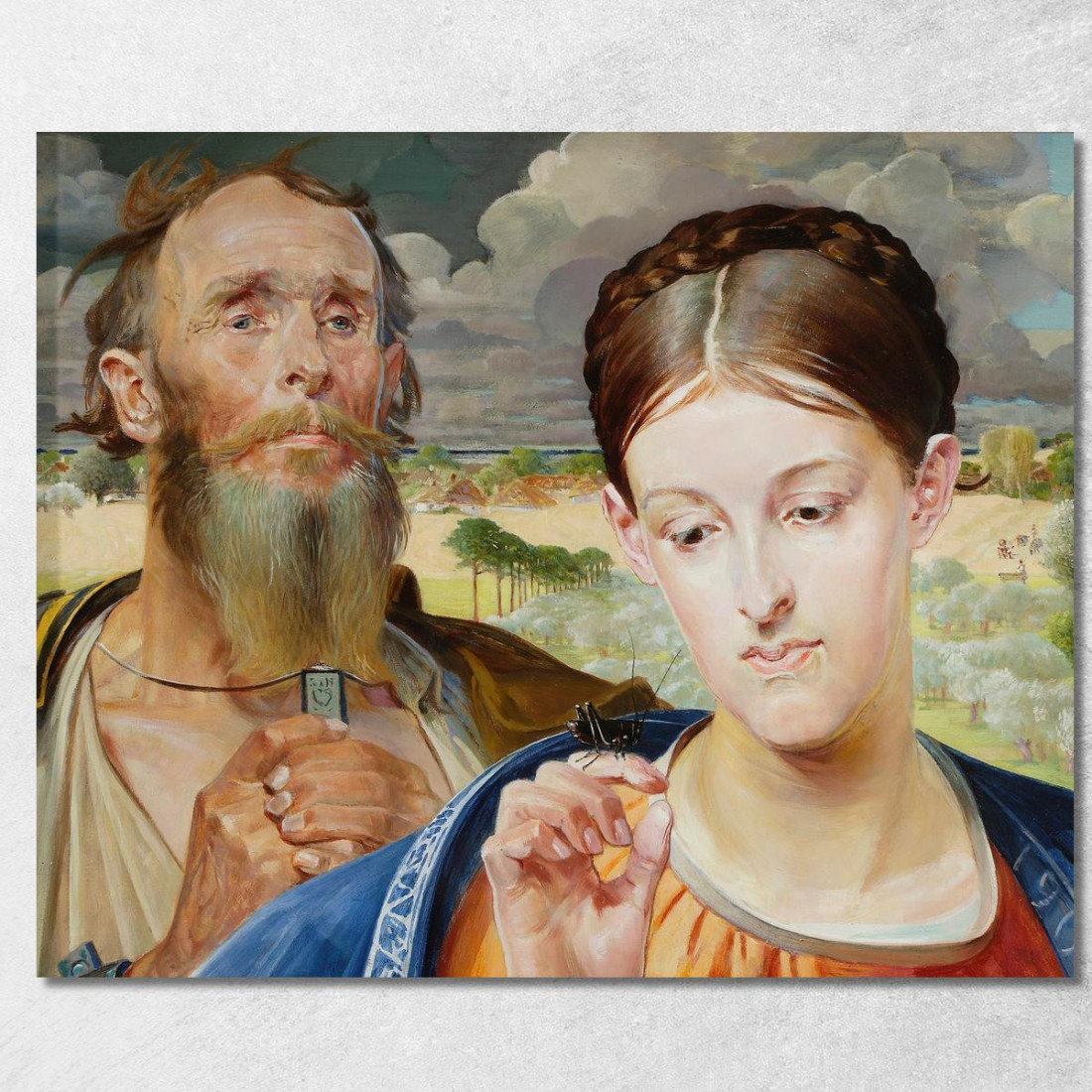 Musica Ala Sinistra Del Trittico Jacek Malczewski jml60 quadro stampato su tela