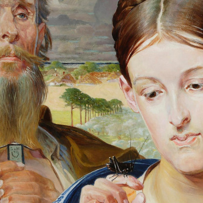 Musica Ala Sinistra Del Trittico Jacek Malczewski jml60 quadro stampato su tela