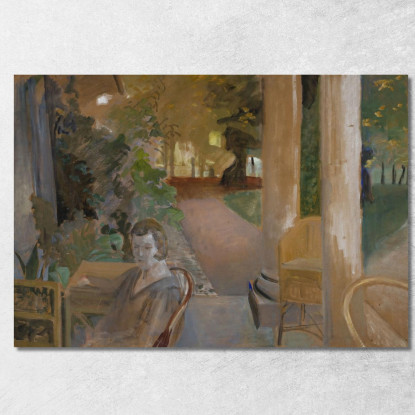 Sulla Veranda Jacek Malczewski jml71 quadro stampato su tela