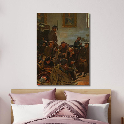 Sulla Via Dell'Esilio (Condannati In Viaggio Verso La Siberia) Jacek Malczewski jml72 quadro stampato su tela