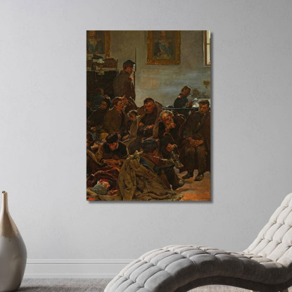 Sulla Via Dell'Esilio (Condannati In Viaggio Verso La Siberia) Jacek Malczewski jml72 quadro stampato su tela