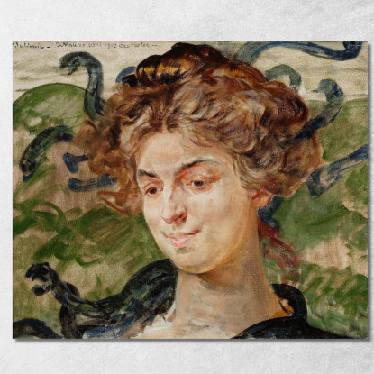 Ritratto Dell'Attrice Helena Sulima Nei Panni Di Gorgone Jacek Malczewski jml86 quadro stampato su tela
