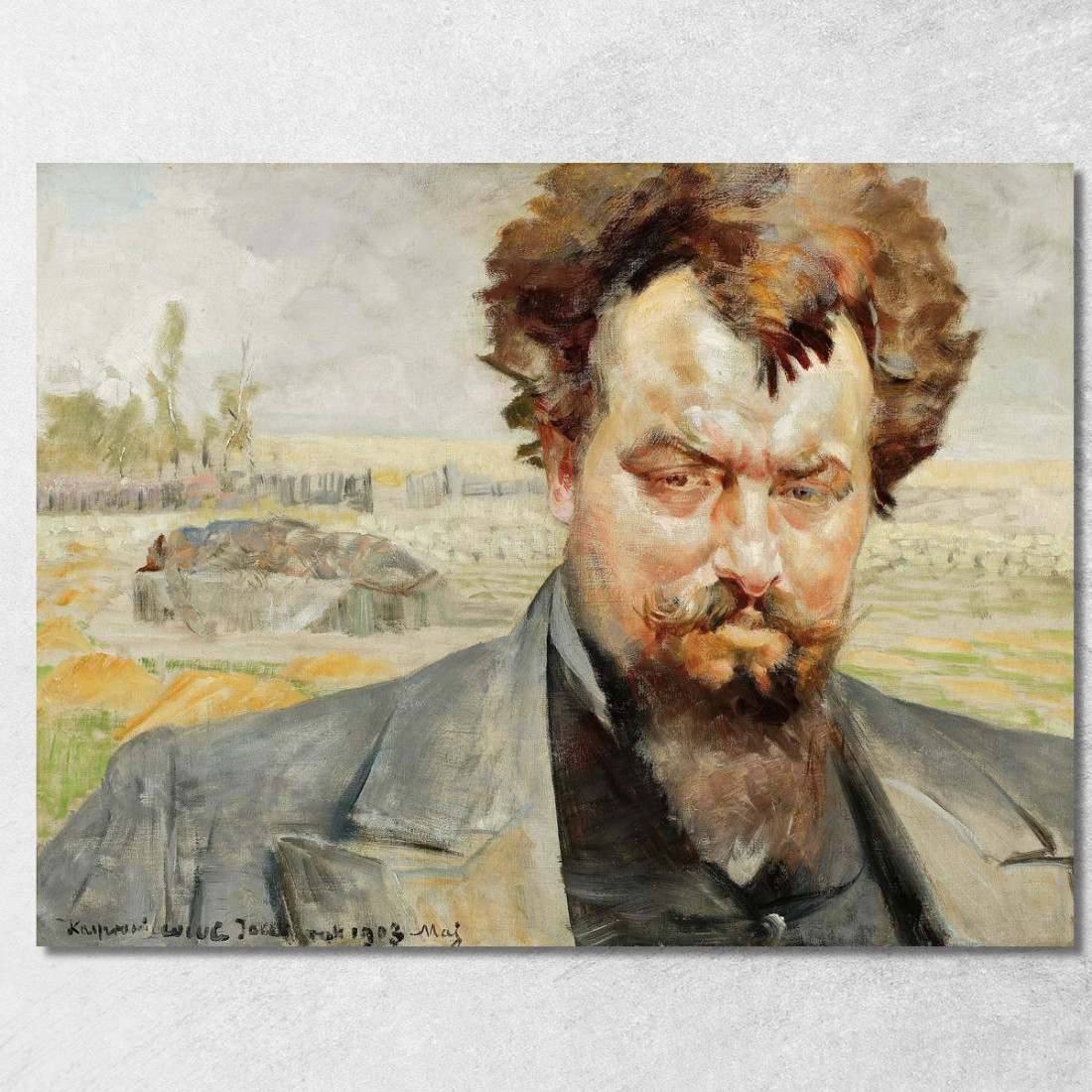 Ritratto Di Jan Kasprowicz Jacek Malczewski jml88 quadro stampato su tela