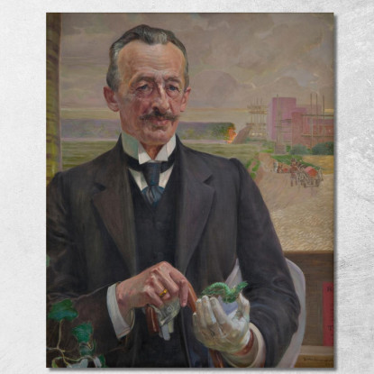 Ritratto Di Józef Sare Vicepresidente Della Città Di Cracovia Jacek Malczewski jml90 quadro stampato su tela