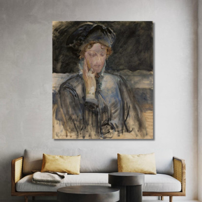 Ritratto Di Maria Balowa Jacek Malczewski jml92 quadro stampato su tela