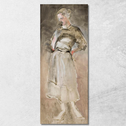 Schizzo Di Una Donna Jacek Malczewski jml119 quadro stampato su tela