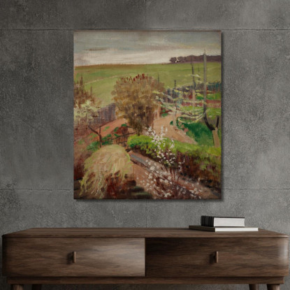 Paesaggio Primaverile Dalla Campagna Jacek Malczewski jml122 quadro stampato su tela