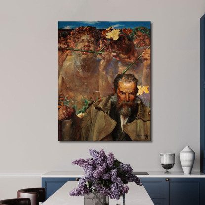 Storia Di Una Canzone Ritratto Di Adam Asnyk Jacek Malczewski jml128 quadro stampato su tela