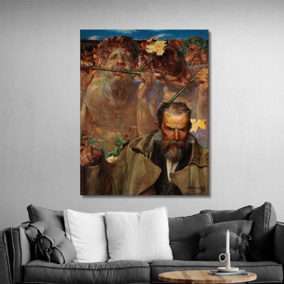 Storia Di Una Canzone Ritratto Di Adam Asnyk Jacek Malczewski jml128 quadro stampato su tela