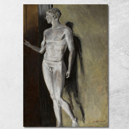 Studio Di Una Scultura Classica Jacek Malczewski jml129 quadro stampato su tela