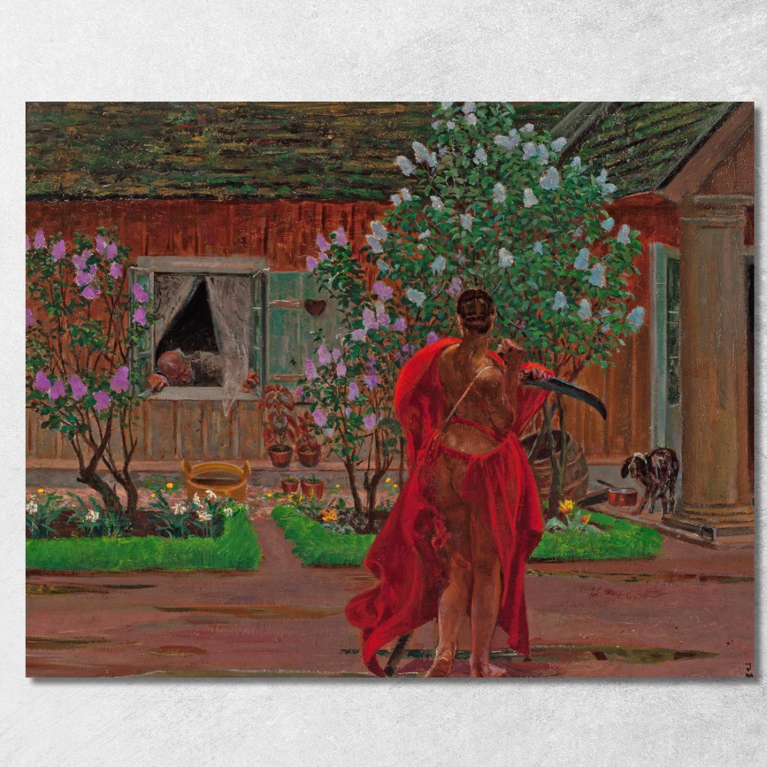 Thanatos Jacek Malczewski jml133 quadro stampato su tela