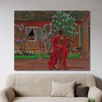 Thanatos Jacek Malczewski jml133 quadro stampato su tela