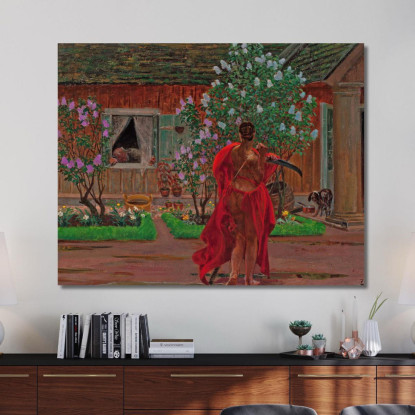 Thanatos Jacek Malczewski jml133 quadro stampato su tela