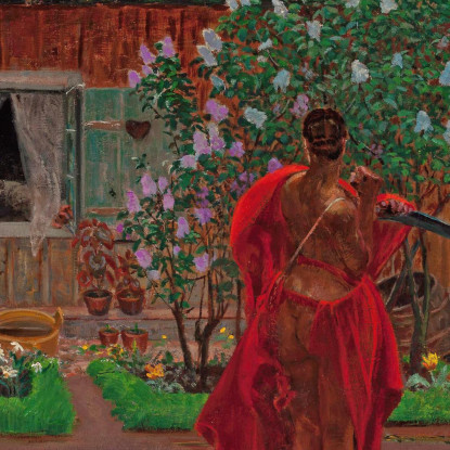 Thanatos Jacek Malczewski jml133 quadro stampato su tela