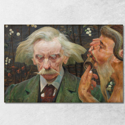 La Nota Sconosciuta Jacek Malczewski jml134 quadro stampato su tela