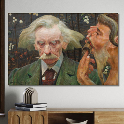 La Nota Sconosciuta Jacek Malczewski jml134 quadro stampato su tela