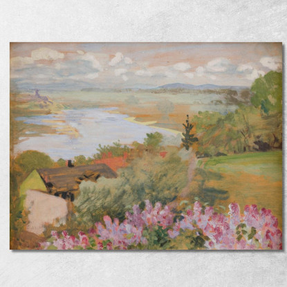Valle Della Vistola Da Zwierzyniec Jacek Malczewski jml139 quadro stampato su tela
