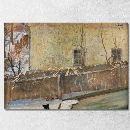 Paesaggio Invernale Jacek Malczewski jml144 quadro stampato su tela