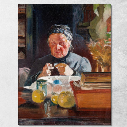 Schizzo Della Donna Al Tavolo Jacek Malczewski jml145 quadro stampato su tela