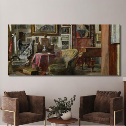 Interno Del Soggiorno Jacek Malczewski jml152 quadro stampato su tela