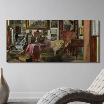 Interno Del Soggiorno Jacek Malczewski jml152 quadro stampato su tela