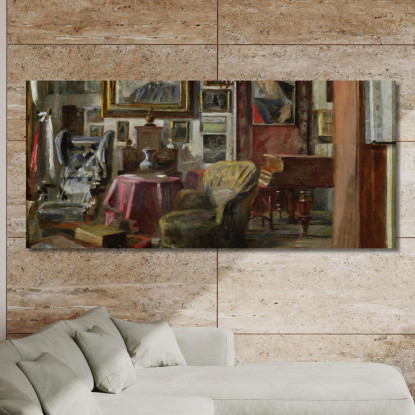 Interno Del Soggiorno Jacek Malczewski jml152 quadro stampato su tela