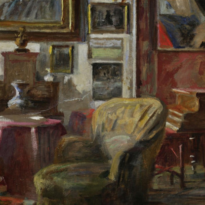Interno Del Soggiorno Jacek Malczewski jml152 quadro stampato su tela