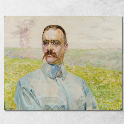 Ritratto Del Brigadiere Jozef Pilsudski Jacek Malczewski jml156 quadro stampato su tela