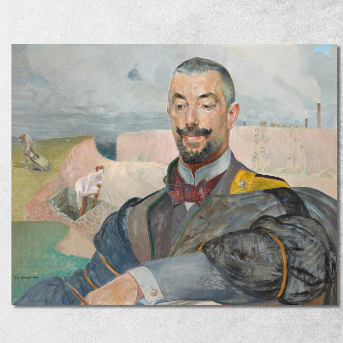 Ritratto Di Erazm Baracz Jacek Malczewski jml157 quadro stampato su tela