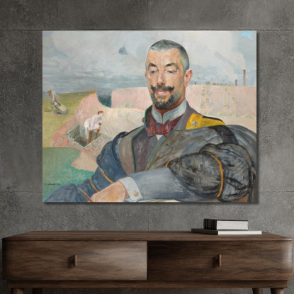 Ritratto Di Erazm Baracz Jacek Malczewski jml157 quadro stampato su tela