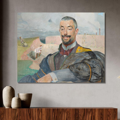 Ritratto Di Erazm Baracz Jacek Malczewski jml157 quadro stampato su tela