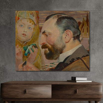 Ritratto Di Feliks Jasienski 2 Jacek Malczewski jml158 quadro stampato su tela