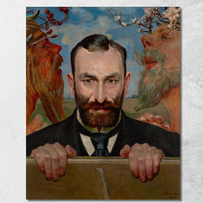 Ritratto Di Feliks Jasienski Jacek Malczewski jml159 quadro stampato su tela