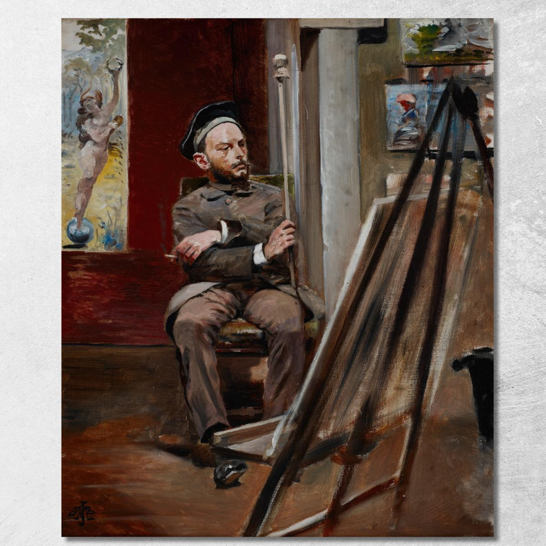 Ritratto Di Stanislao Tondos Jacek Malczewski jml164 quadro stampato su tela