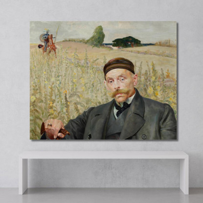 Ritratto Di Waclaw Karczewski Jacek Malczewski jml168 quadro stampato su tela