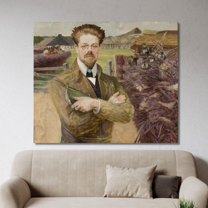 Ritratto Di Wladyslaw Reymont Jacek Malczewski jml169 quadro stampato su tela