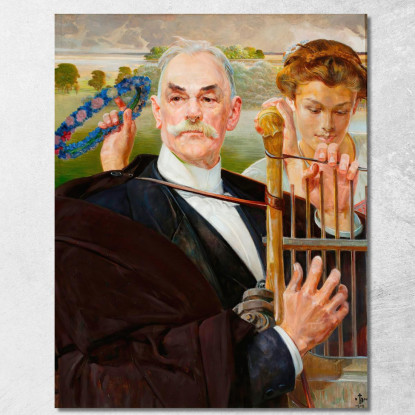 Ritratto Di Wladyslaw Zelenski Jacek Malczewski jml170 quadro stampato su tela