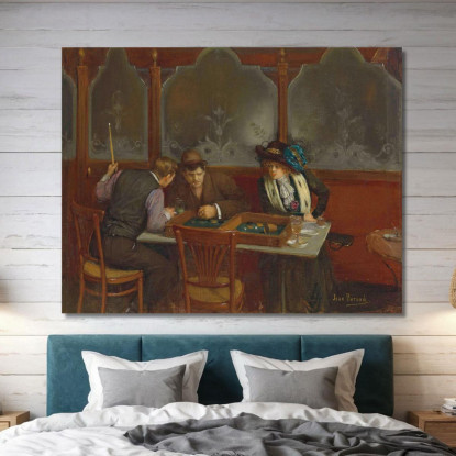 Al Bar Jean Béraud jbr4 quadro stampato su tela