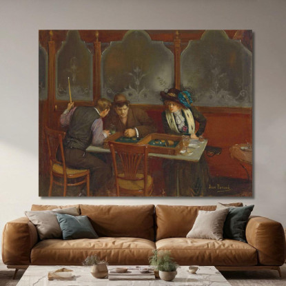 Al Bar Jean Béraud jbr4 quadro stampato su tela