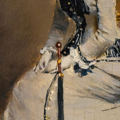 Donna Seduta Davanti A Un Dipinto Jean Béraud jbr24 quadro stampato su tela