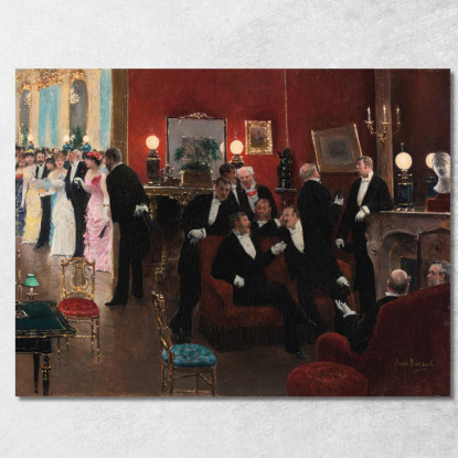 La Reception Jean Béraud jbr39 quadro stampato su tela