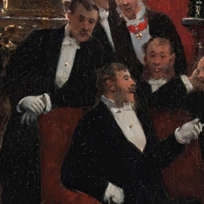 La Reception Jean Béraud jbr39 quadro stampato su tela