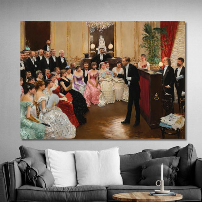 Il Monologo Jean Béraud jbr60 quadro stampato su tela