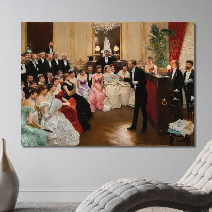 Il Monologo Jean Béraud jbr60 quadro stampato su tela