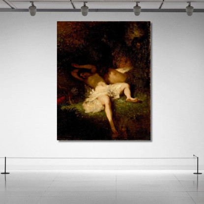 Diana Riposa Jean-François Millet jfm12 quadro stampato su tela