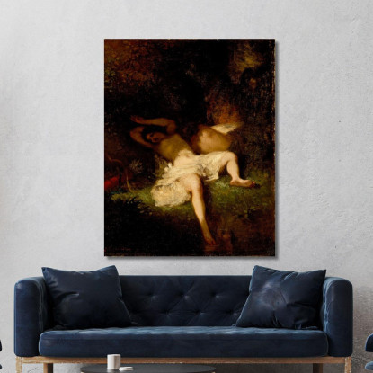 Diana Riposa Jean-François Millet jfm12 quadro stampato su tela